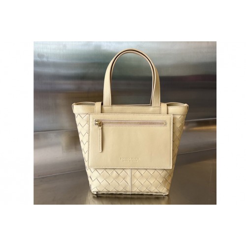 Bottega Veneta Small Flip Flap Bag in Almond Leather Bottega Veneta Small Flip Flap Bag in Almond Leather