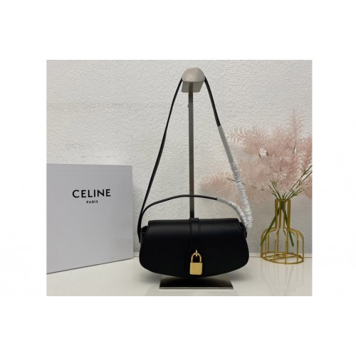 Celine 10I592 CLUTCH ON STRAP TABOU bag IN Black CALFSKIN Leather Celine 10I592 CLUTCH ON STRAP TABOU bag IN Black CALFSKIN Leather