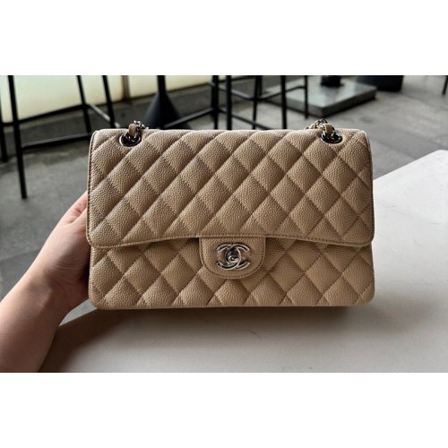 Chanel A01112 Classic 11.12 Handbag in Apricot Calfskin