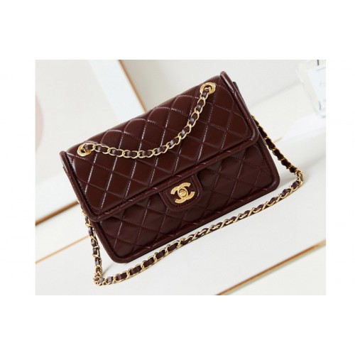 Chanel Flap Bag in Brown Calfskin