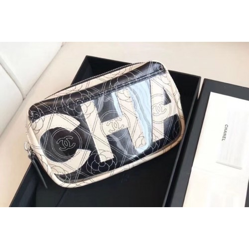Chanel Camera Case Pocket A57273 Black & Beige