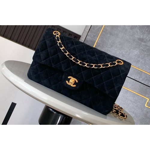 Chanel A01112 Classic 11.12 Handbag in Black Velvet