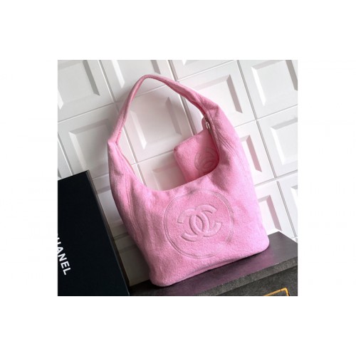 Chanel AAA938 Beachwear Set in Pink Cotton