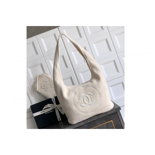 Chanel AAA938 Beachwear Set in White Cotton