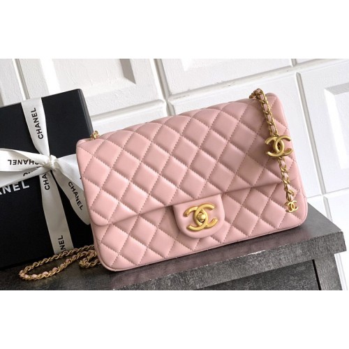 Chanel Flap Bag in Pink Leather