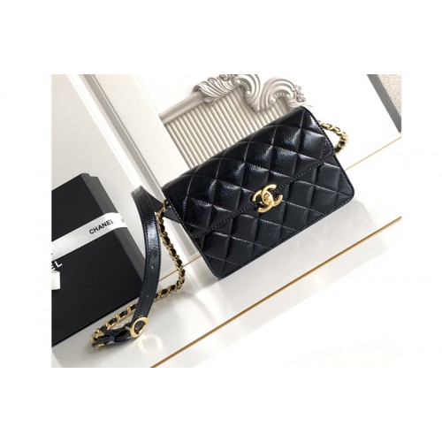 Chanel Flap Bag in Black Leather
