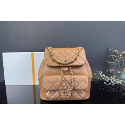 Chanel Duma Backpack in Brown Leather