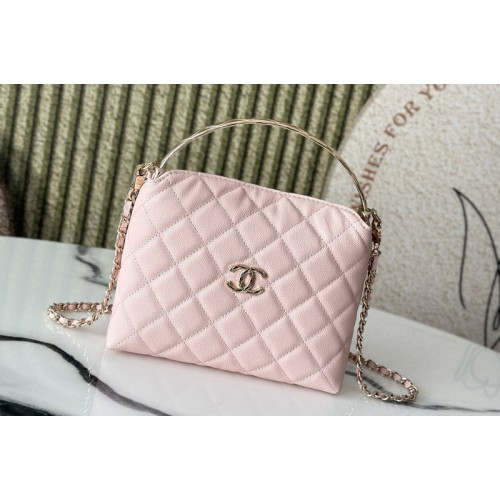 Chanel AP4800 Clutch With Chain in Pink Leather