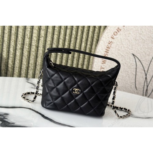 Chanel AP4747 Clutch With Chain in Black Leather