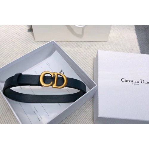 Dior Saddle calfskin 20mm belt in Blue Calfskin Leather Dior Saddle calfskin 20mm belt in Blue Calfskin Leather