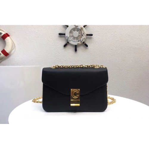 Celine Classic Box Shoulder Bag Calf Leather 8013 Black