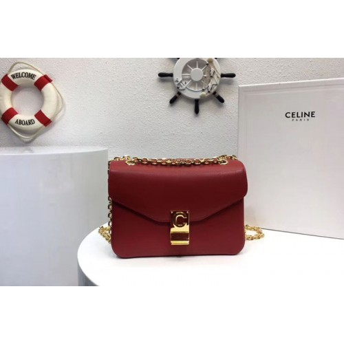 Celine Classic Box Shoulder Bag Calf Leather 8013 Red