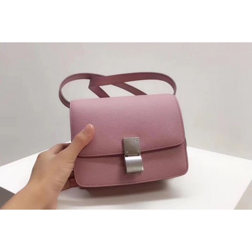 Celine Small Classic Box Bag Original Calfskin Leather Pink Celine Small Classic Box Bag Original Calfskin Leather Pink