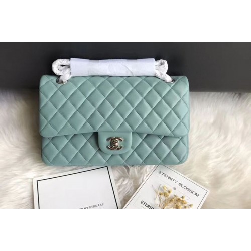 Chanel Flap Original Sheepskin Leather CF1112 Blue Silver Chain Chanel Flap Original Sheepskin Leather CF1112 Blue Silver Chain