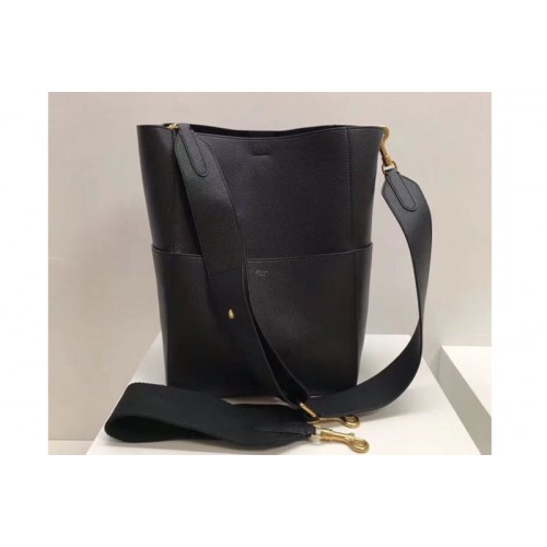Celine Sangle Bucket Bag in Smooth Calfskin Leather Black Celine Sangle Bucket Bag in Smooth Calfskin Leather Black