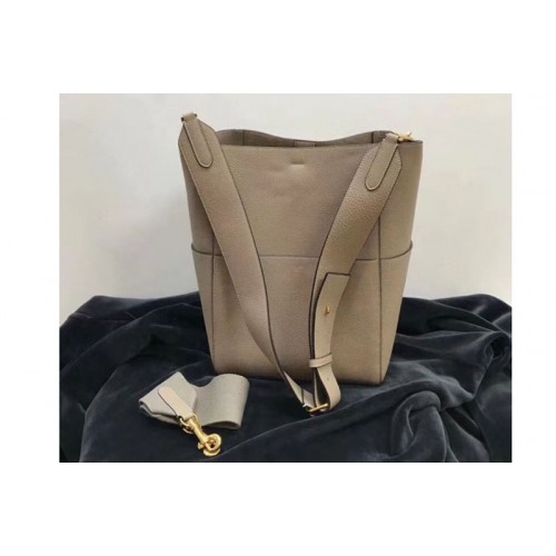 Celine Sangle Bucket Bag in Smooth Calfskin Leather Beige
