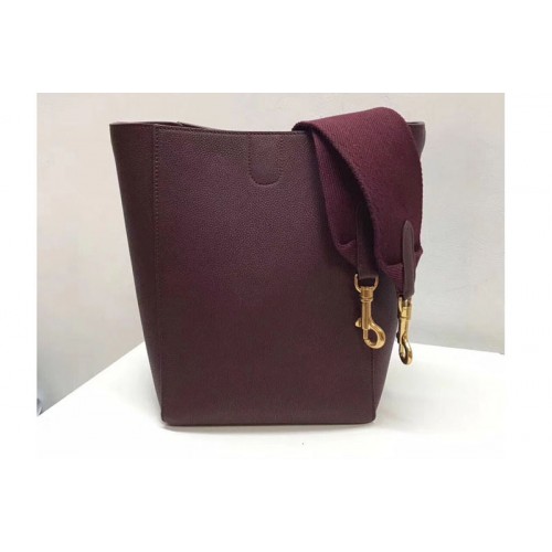 Celine Sangle Small Bucket Bags Soft Grained Calfskin Leather Burgundy Celine Sangle Small Bucket Bags Soft Grained Calfskin Leather Burgundy