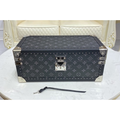 Louis Vuitton Coffret Jewelry Box in Monogram Eclipse Canvas
