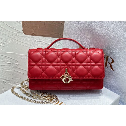 Dior S0980 Christian Dior Miss Dior mini bag in Red Cannage Lambskin
