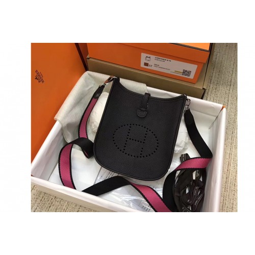 Hermes Evelyne Mini Bag in Black Togo Leather