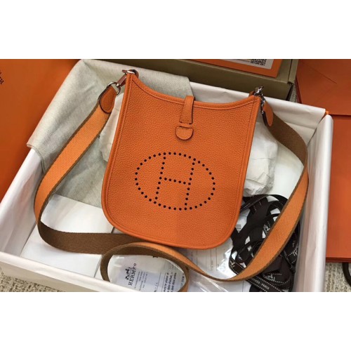 Hermes Evelyne Mini Bag in Orange Togo Leather