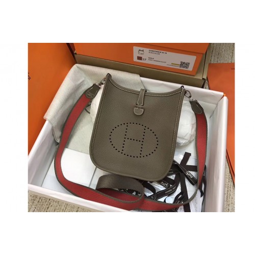 Hermes Evelyne Mini Bag in Grey Togo Leather