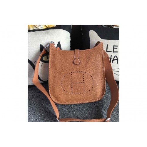 Hermes Evelyne 28 Bag in Tan Togo Leather