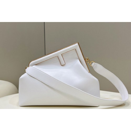 Fendi 8BP127 Fendi First Medium bag in White leather Fendi 8BP127 Fendi First Medium bag in White leather
