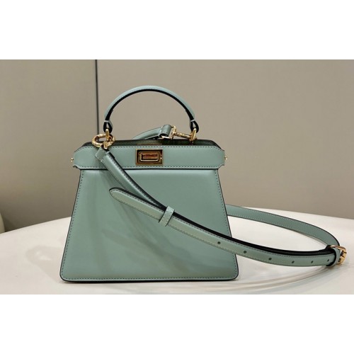 Fendi 8BN335 Peekaboo ISeeU Petite bag in Green padded nappa leather