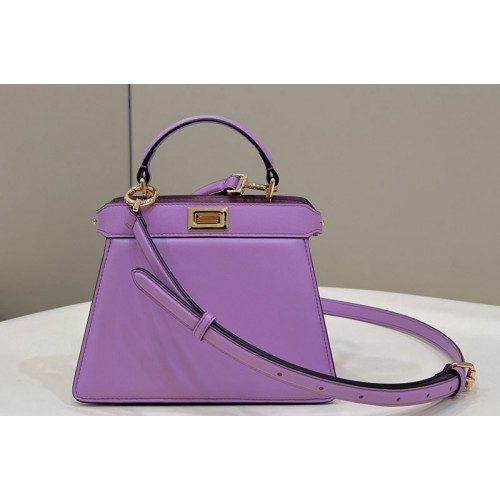 Fendi 8BN335 Peekaboo ISeeU Petite bag in Purple padded nappa leather Fendi 8BN335 Peekaboo ISeeU Petite bag in Purple padded nappa leather