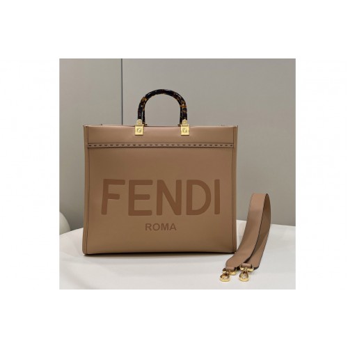 Fendi 8BH372 Sunshine Medium Shopper Bag in Beige leather Fendi 8BH372 Sunshine Medium Shopper Bag in Beige leather