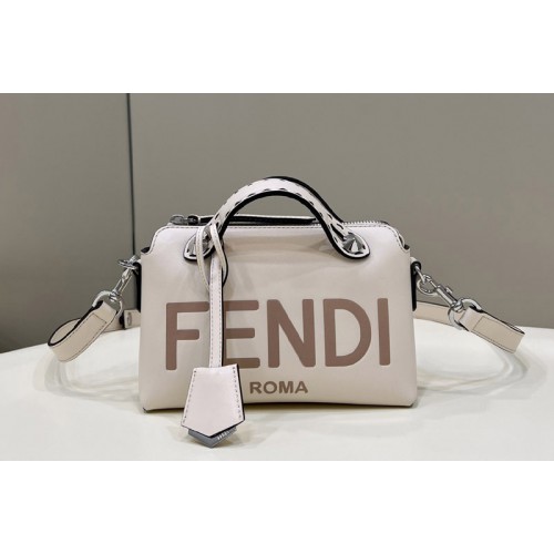 Fendi 8BL145 By The Way Mini small Boston bag in Light gray leather Fendi 8BL145 By The Way Mini small Boston bag in Light gray leather
