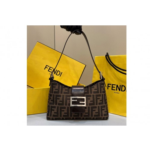 Fendi Vintage Shoulder Bag in FF jacquard fabric