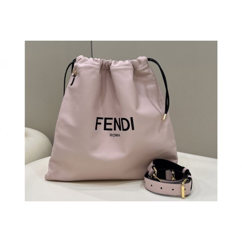 Fendi 8BT338 Pack Small Pouch Bag in Pink Leather