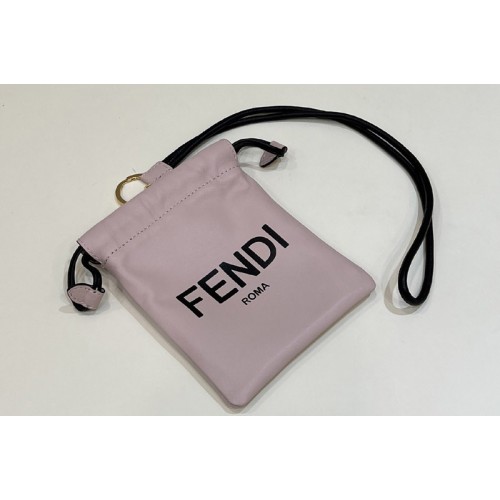 Fendi 7VA510 Pack mini Pouch Bag in Pink Leather