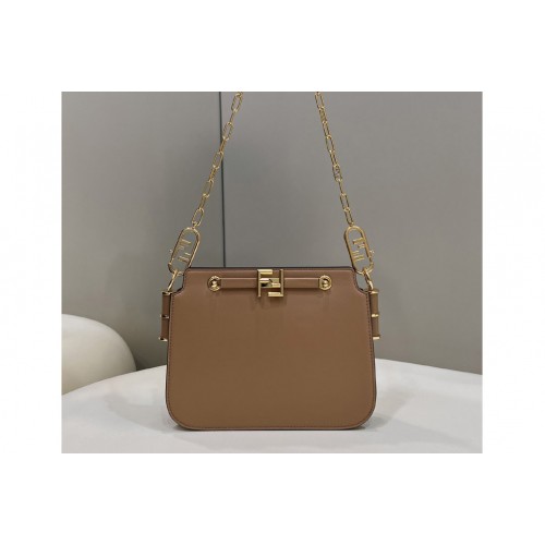 Fendi 8BT349 Fendi Touch Bag in Beige leather