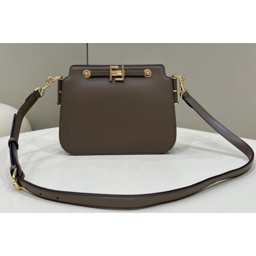 Fendi 8BT349 Fendi Touch Bag in Gray leather
