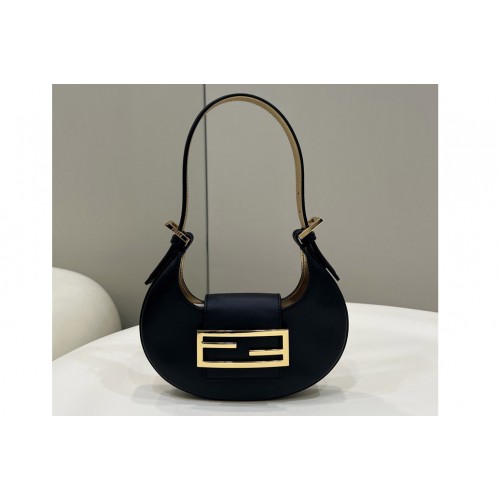 Fendi 8BS065 Fendi Cookie mini bag in Black leather