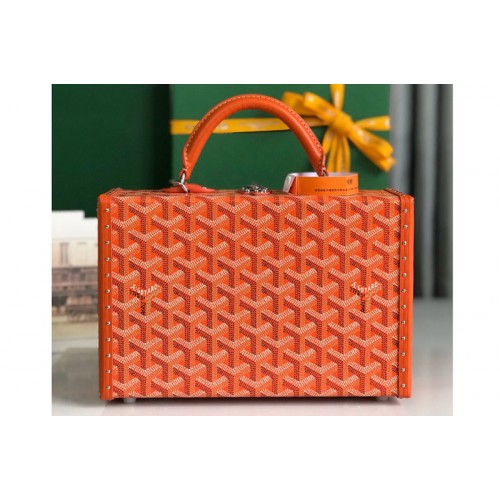 Goyard Grand Hotel Trunk Bag in Orange Goyardine Canvas Goyard Grand Hotel Trunk Bag in Orange Goyardine Canvas