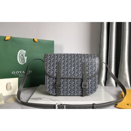 Goyard Belvedere MM bag in Gray Goyardine Canvas