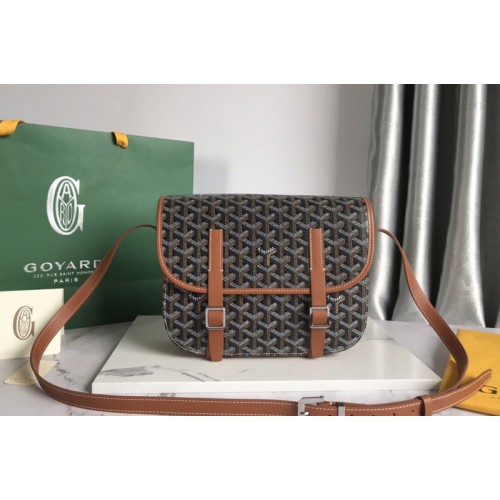 Goyard Belvedere MM bag in Black/Tan Goyardine Canvas Goyard Belvedere MM bag in Black/Tan Goyardine Canvas