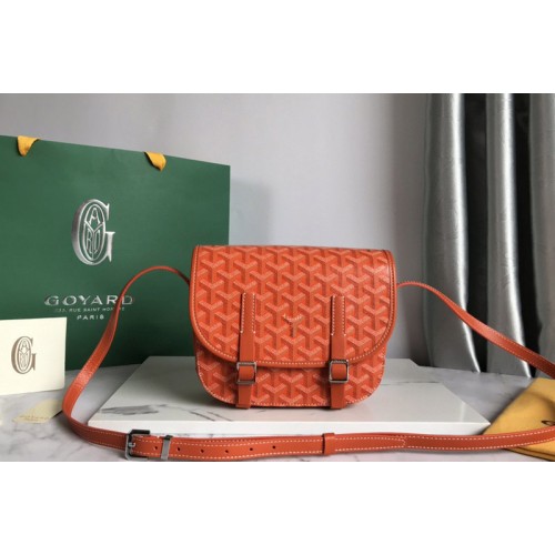 Goyard Belvedere PM bag in Orange Goyardine Canvas Goyard Belvedere PM bag in Orange Goyardine Canvas