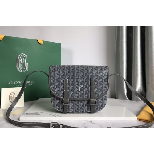 Goyard Belvedere PM bag in Gray Goyardine Canvas Goyard Belvedere PM bag in Gray Goyardine Canvas