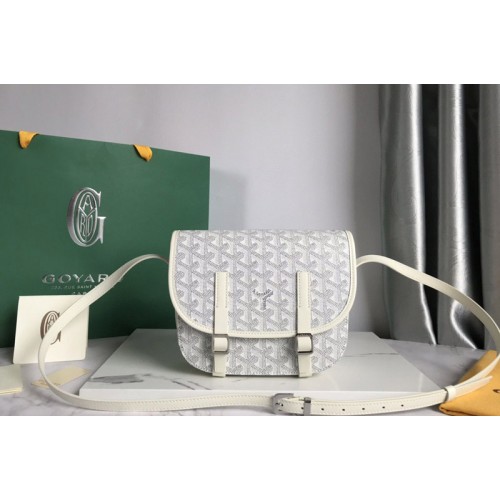 Goyard Belvedere PM bag in White Goyardine Canvas Goyard Belvedere PM bag in White Goyardine Canvas