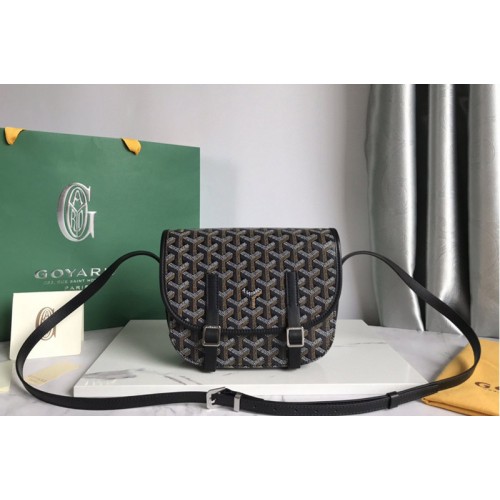 Goyard Belvedere PM bag in Black Goyardine Canvas