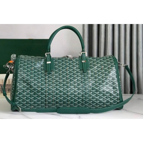 Goyard Boston 50 bag in Green Goyardine Canvas Goyard Boston 50 bag in Green Goyardine Canvas