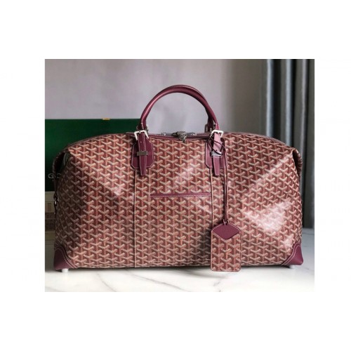 Goyard Bowling 55 bag in Burgundy Goyardine Canvas Goyard Bowling 55 bag in Burgundy Goyardine Canvas