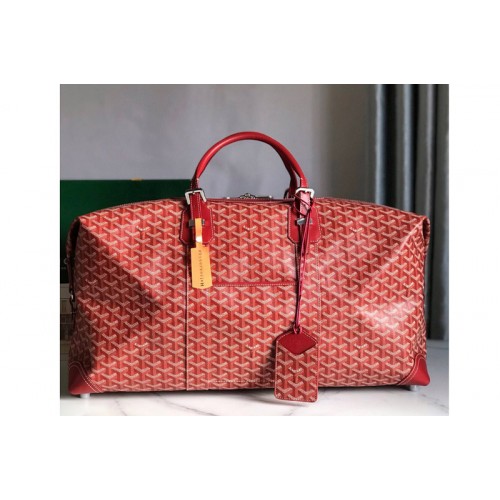 Goyard Bowling 55 bag in Red Goyardine Canvas Goyard Bowling 55 bag in Red Goyardine Canvas