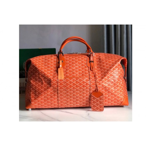 Goyard Bowling 55 bag in Orange Goyardine Canvas