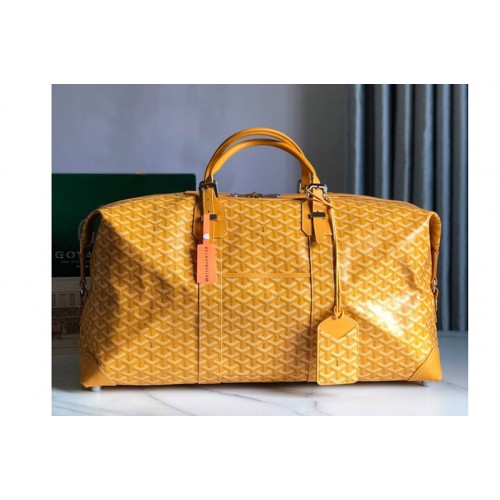 Goyard Bowling 55 bag in Yellow Goyardine Canvas